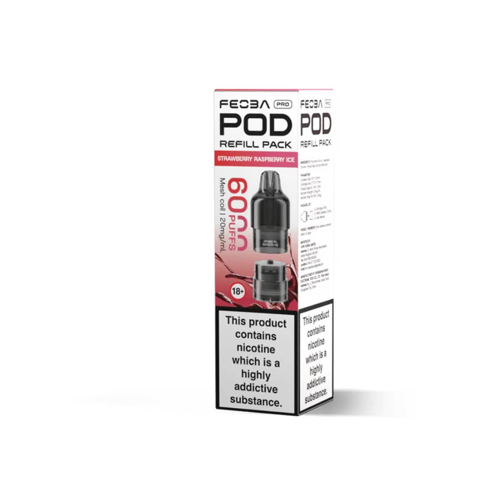 Feoba Pro Plus 6000 Pods Strawberry Raspberry Ice