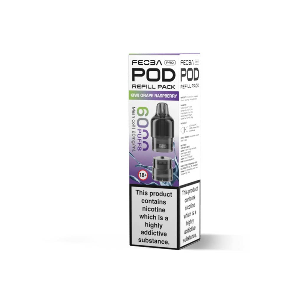 Feoba Pro Plus 6000 Pods Kiwi Grape Raspberry