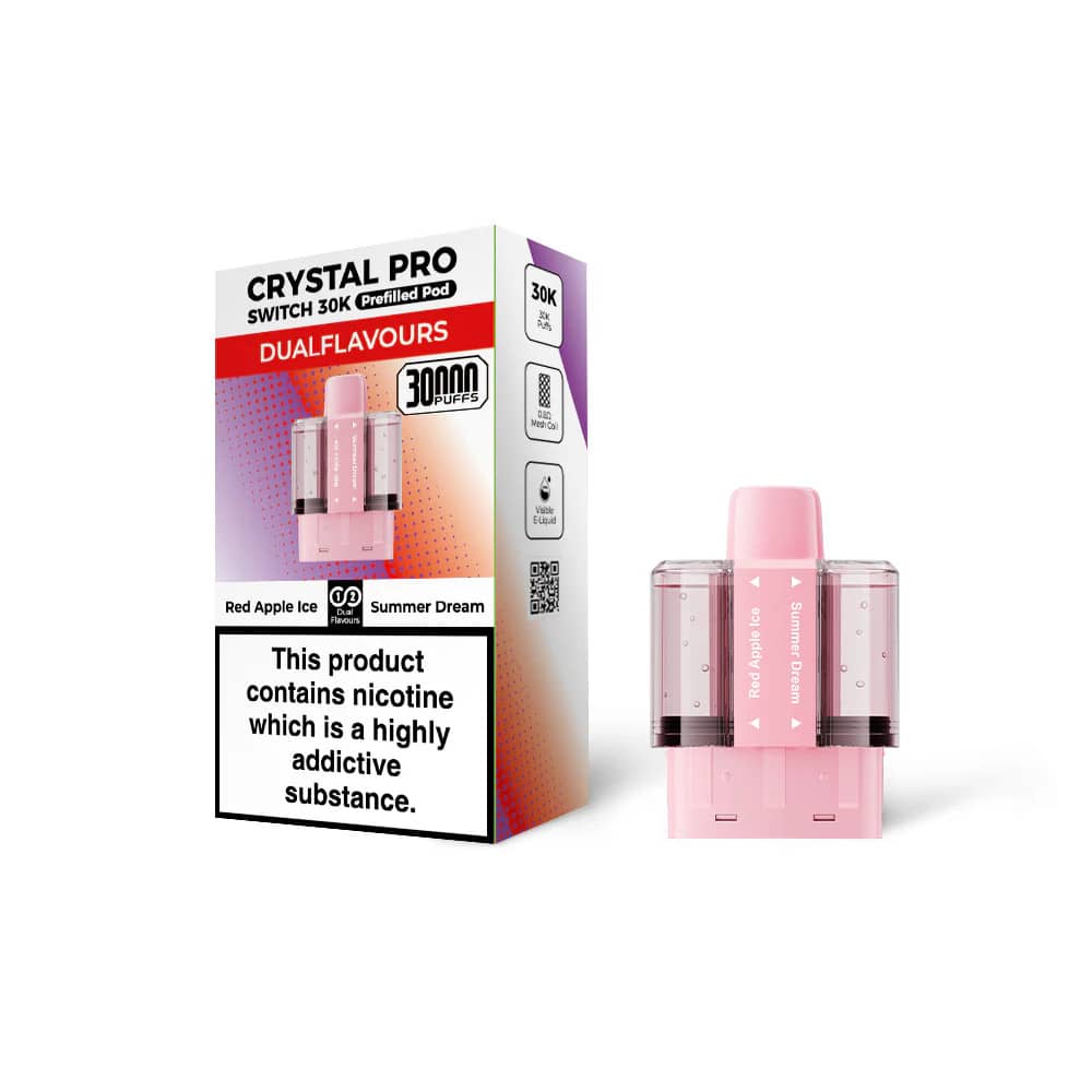 Crystal Pro Switch 30k Pods Red Apple Ice / Summer Dream