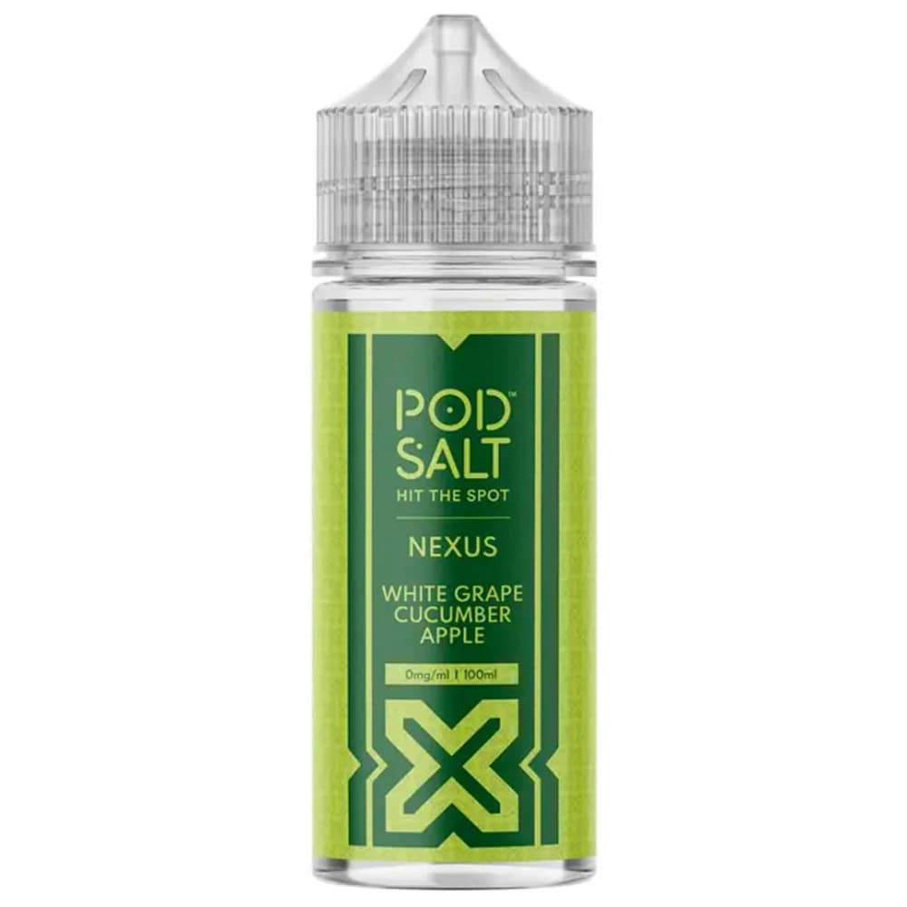 Pod Salt Nexus 100ml E-Liquids White Grape Cucumber Apple