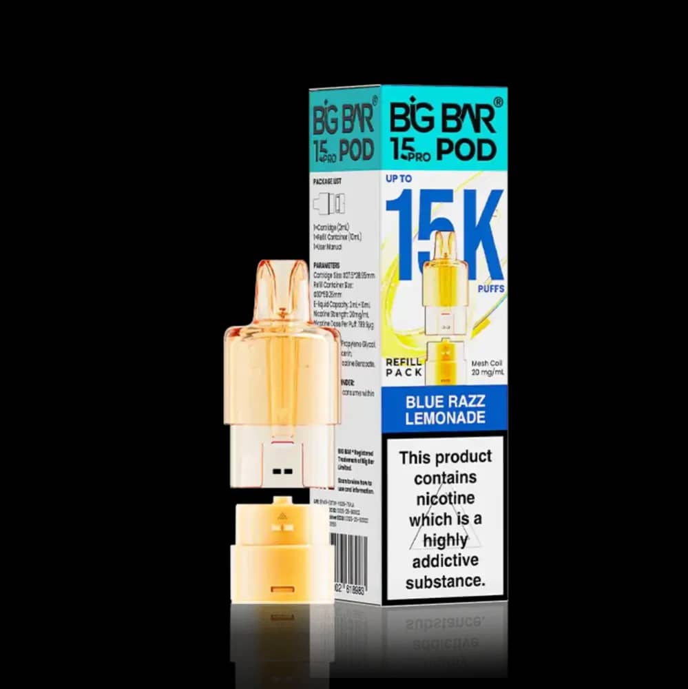 Big Bar Pro 15k Refill Pods Blue Razz Lemonade