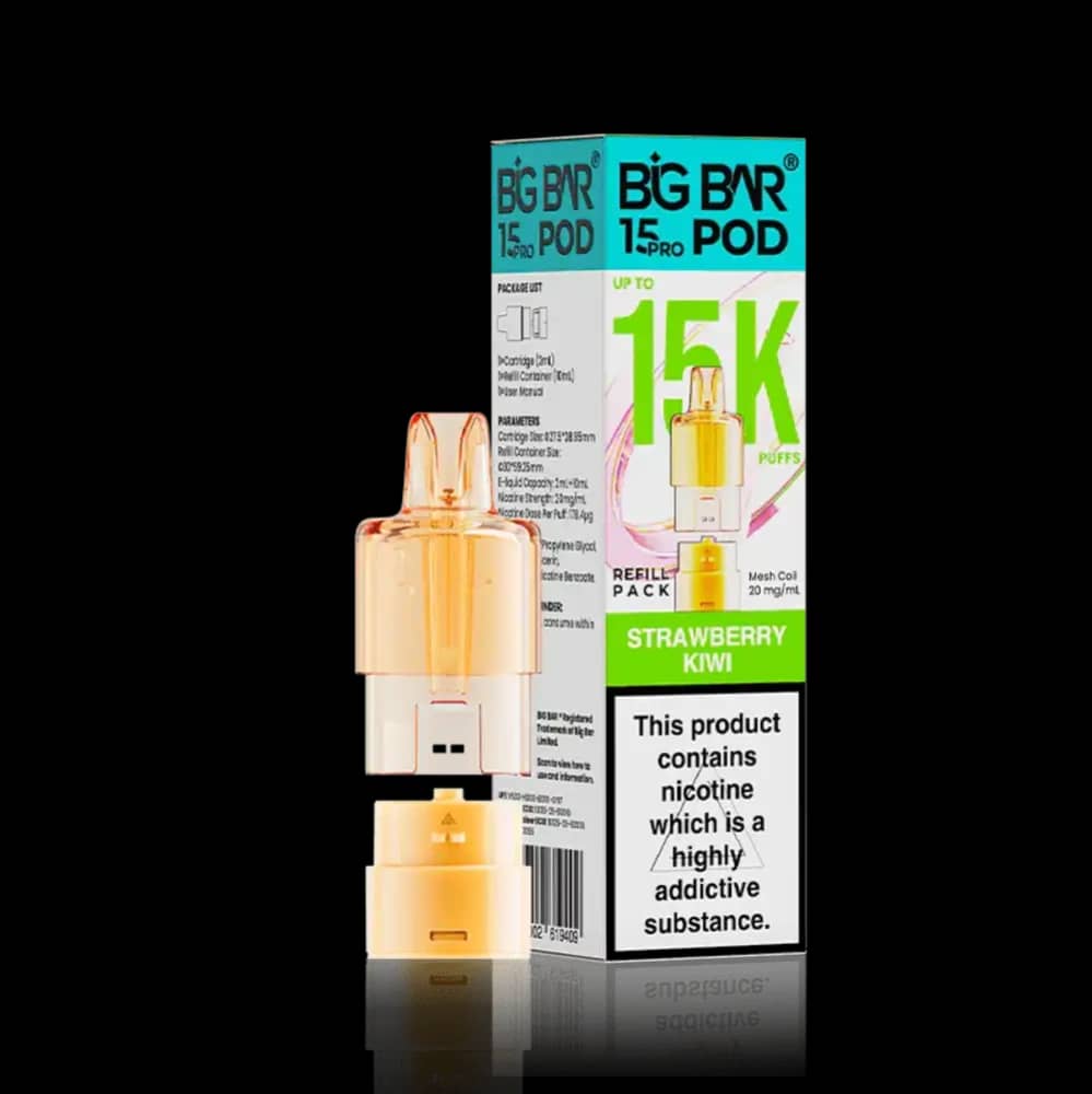 Big Bar Pro 15k Refill Pods Strawberry Kiwi