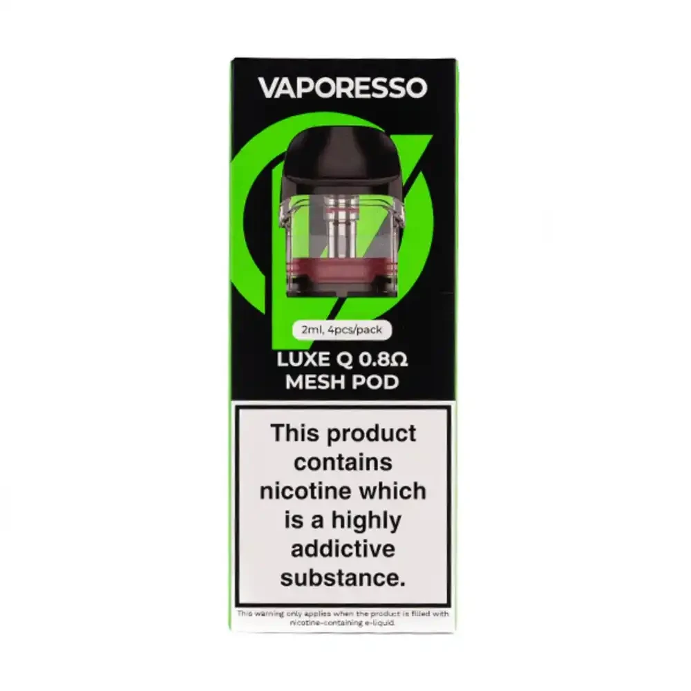 Vaporesso Luxe Q Replacement Pods 2 Packs 0.8ohm Mesh Pod