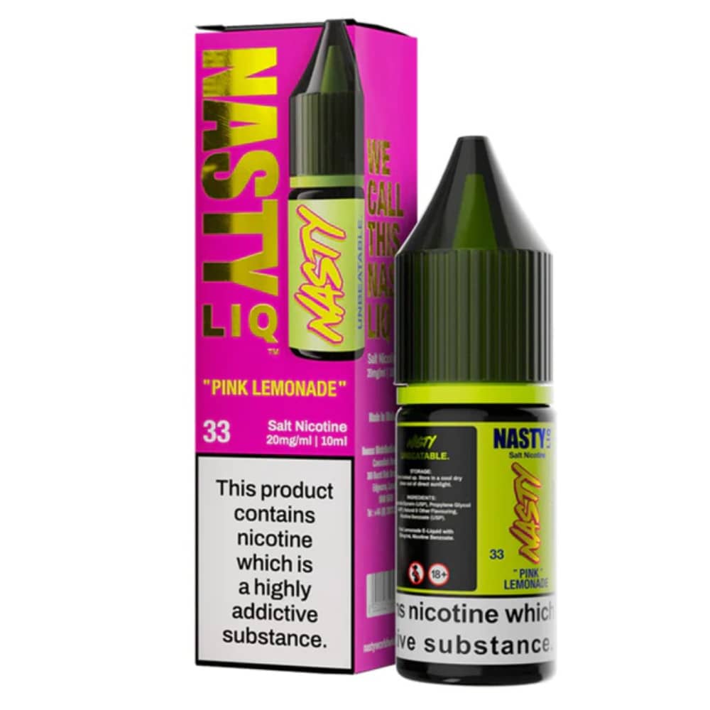 Nasty Liq Nic Salts e liquids 10ml Pink Lemonade 20mg