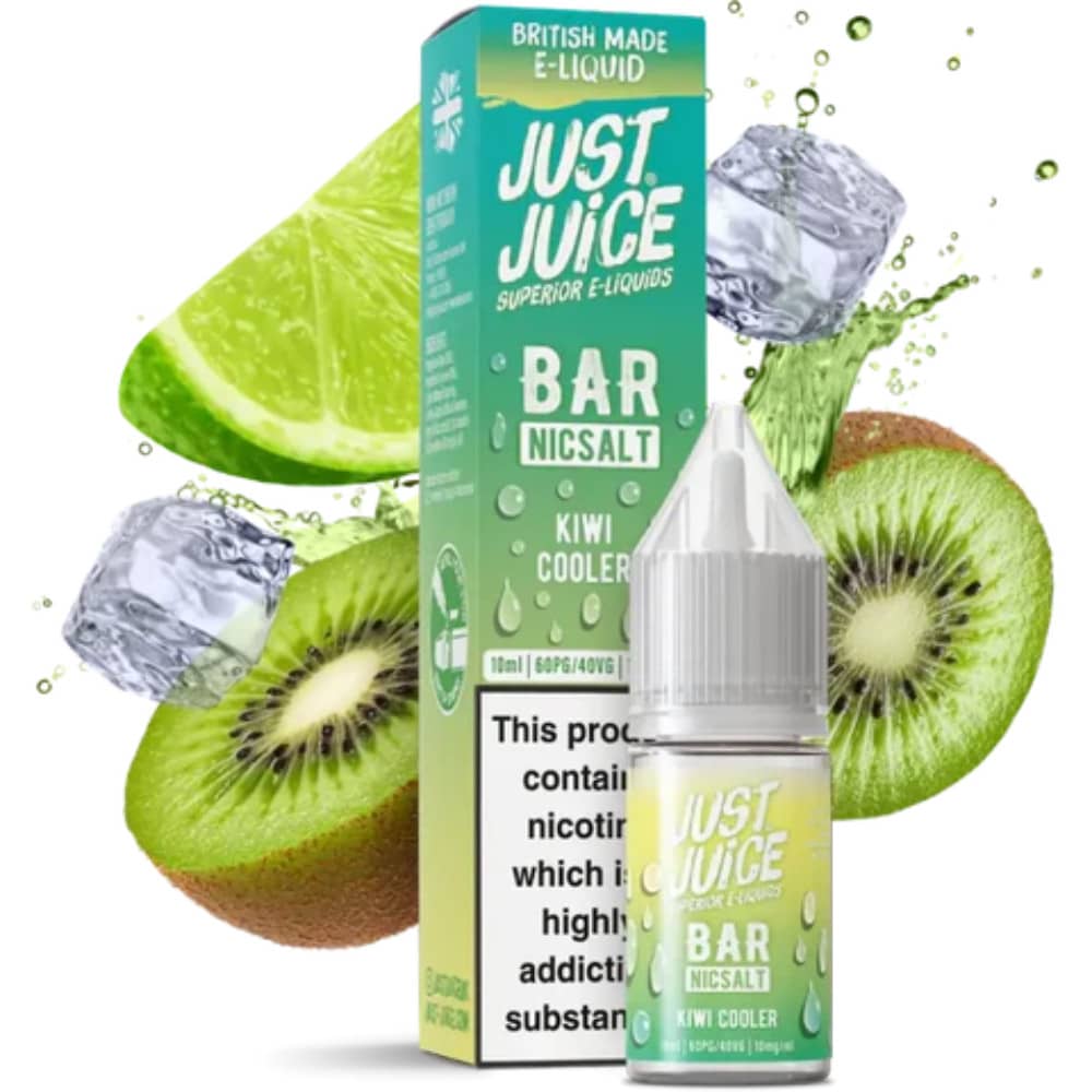 Just Juice Bar Nic Salts e liquids 10ml Kiwi Cooler 20mg