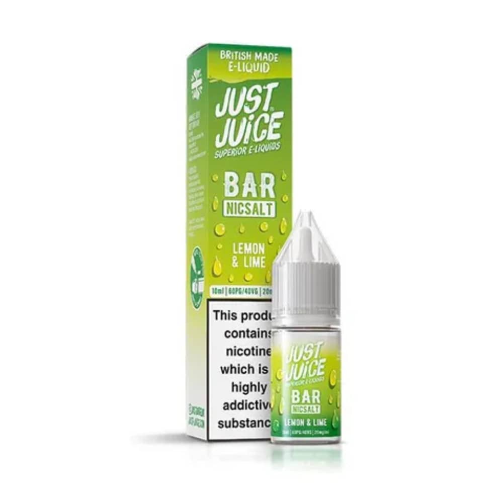 Just Juice Bar Nic Salts e liquids 10ml Lemon Lime 20mg