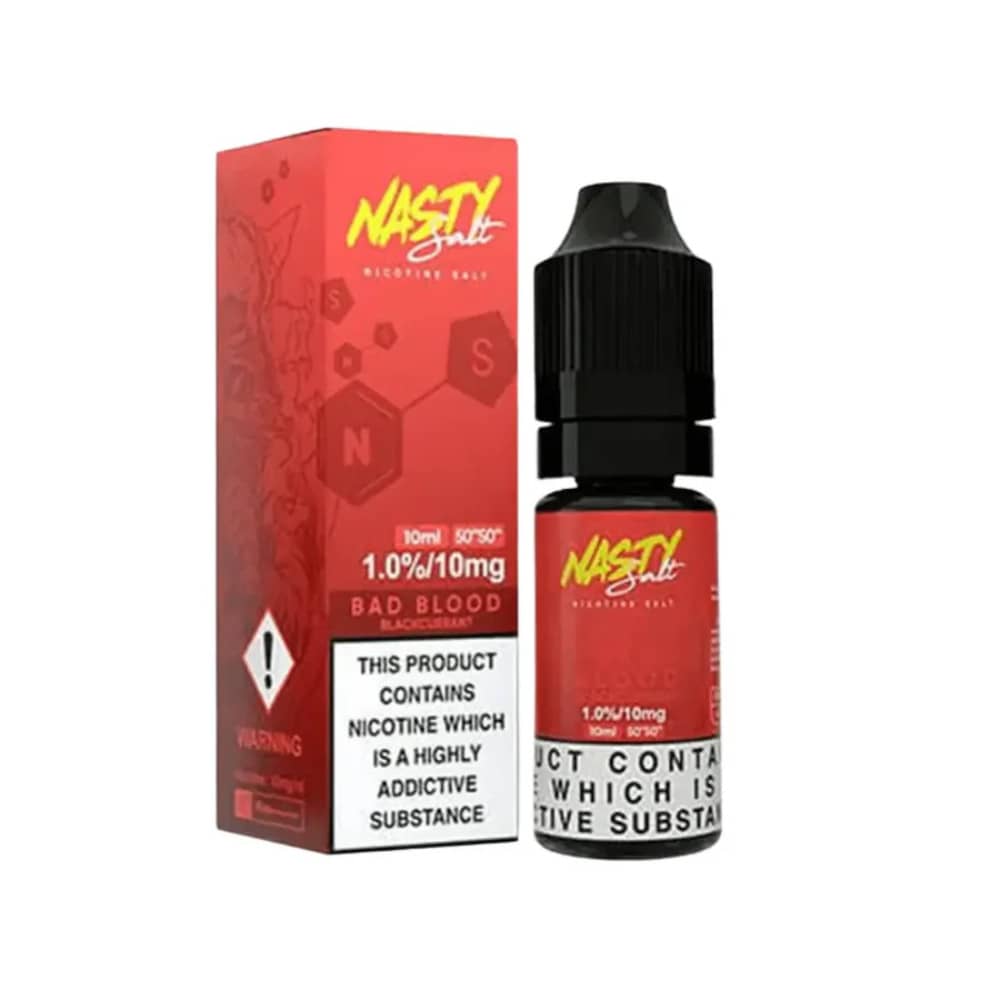 Nasty Juice Nic Salts e liquids 10ml Bad Blood 20mg