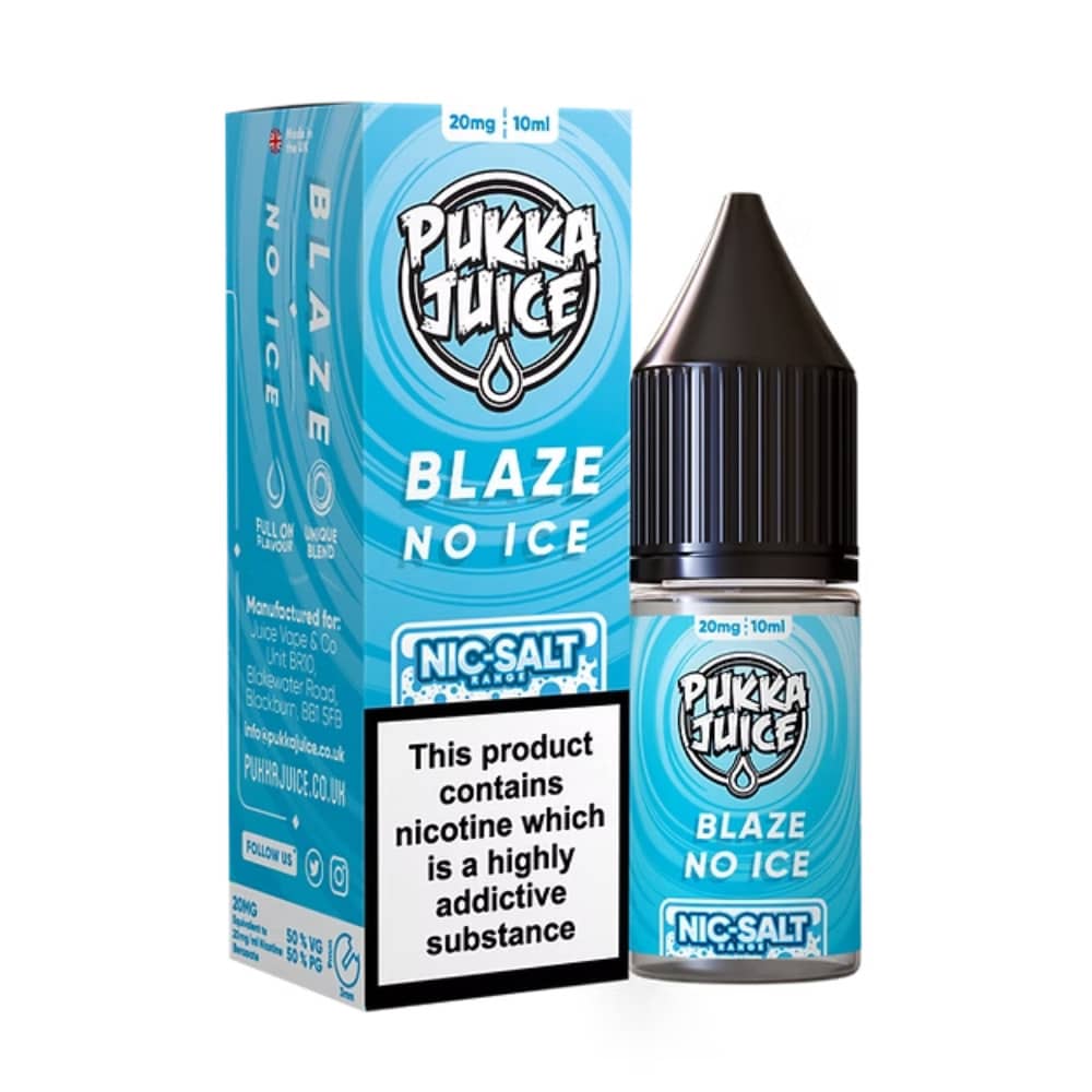 Pukka Juice Nic Salts e liquids 10ml Blaze No Ice 20mg