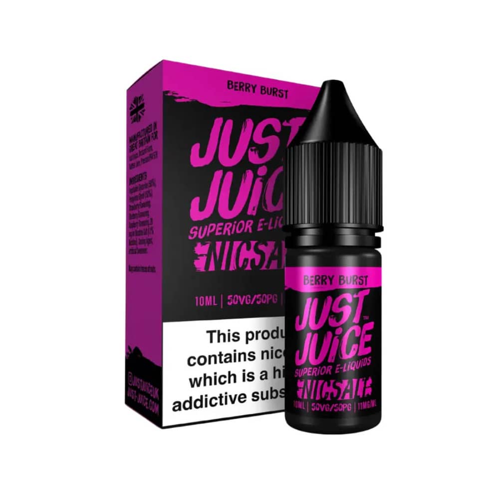 Just Juice Original Nic Salts e liquids 10ml Berry Burst 20mg