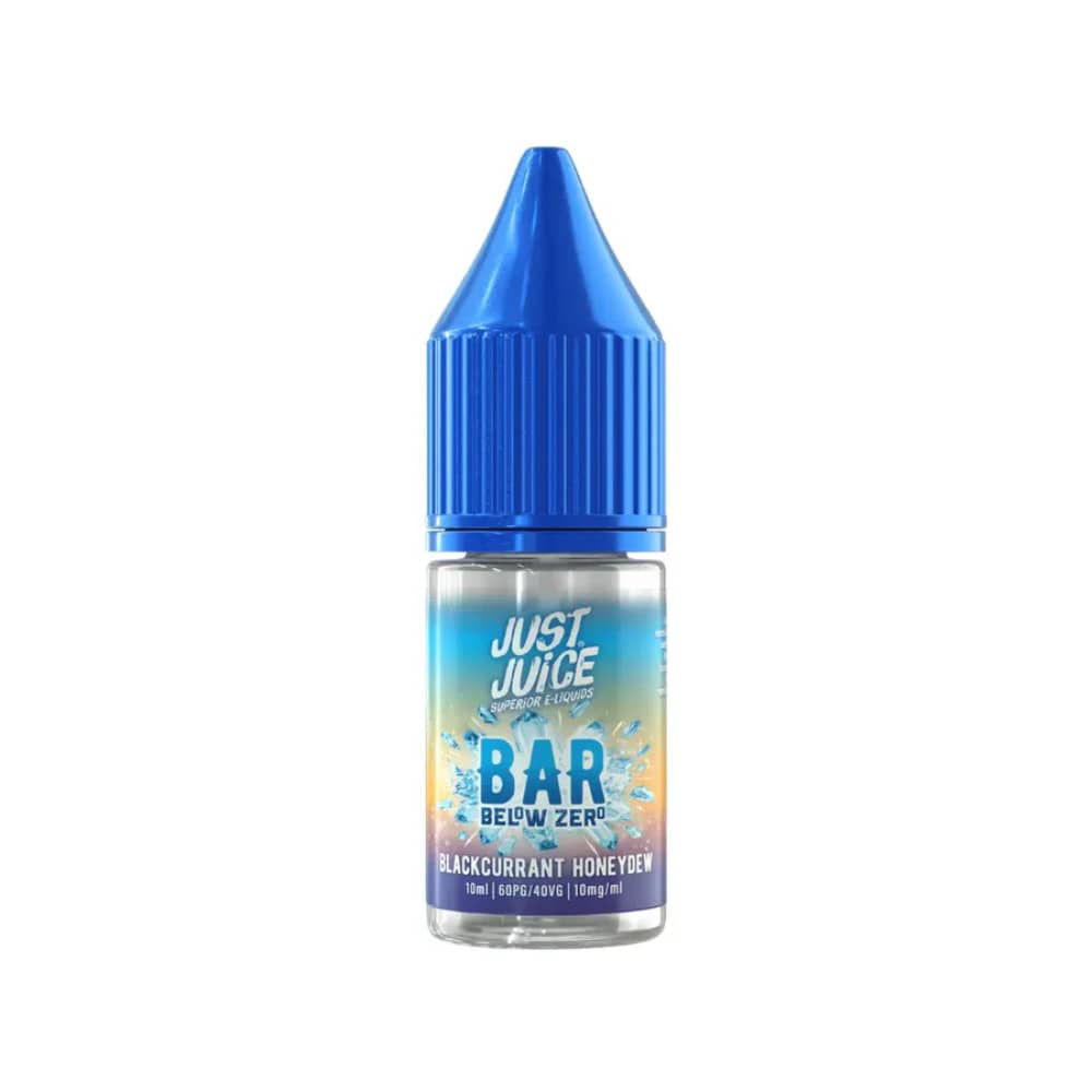 Just Juice Below Zero Nic Salts e liquids 10ml Blackcurrant Honeydew 20mg