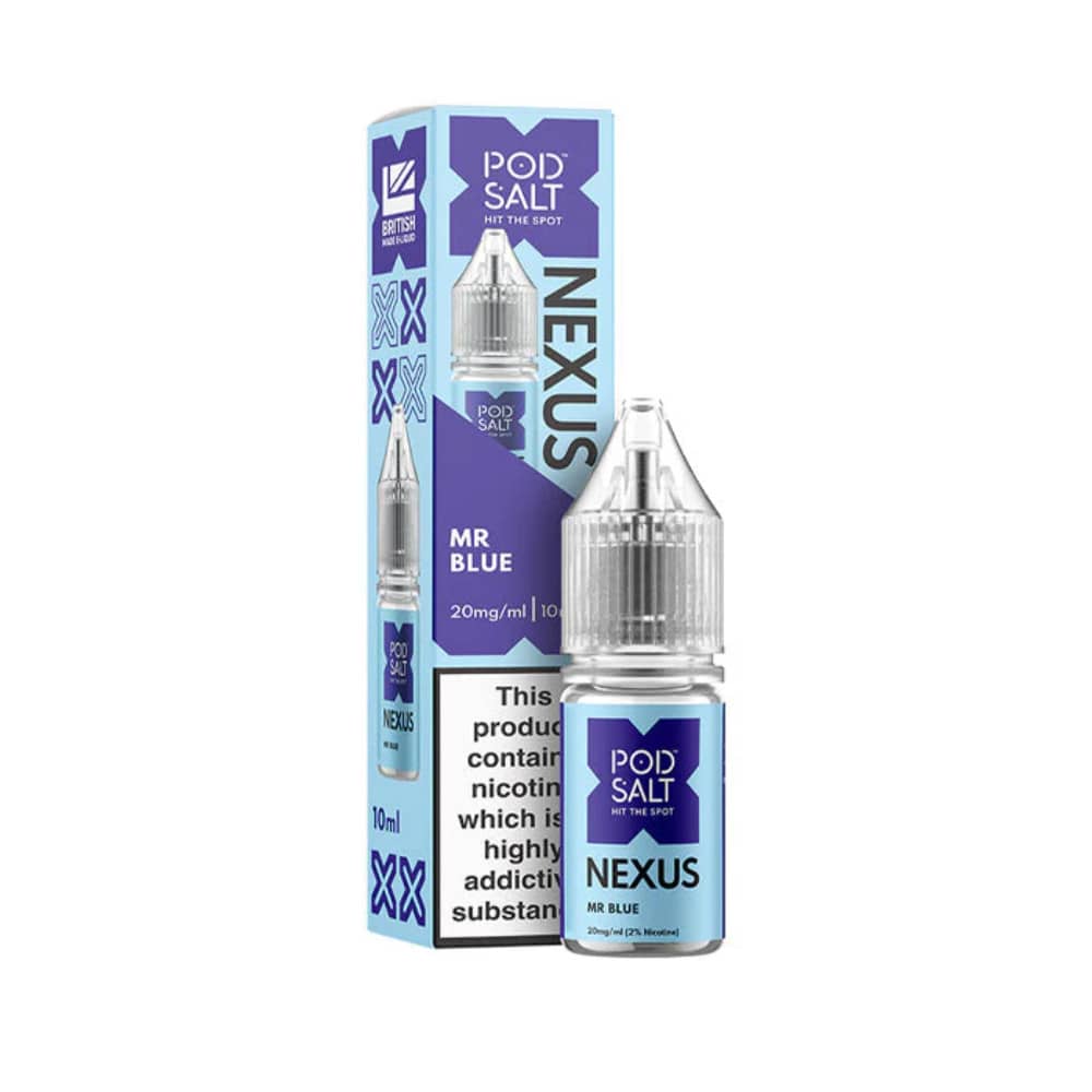 Pod Salt Nexus e liquids 10ml Mr Blue 20mg