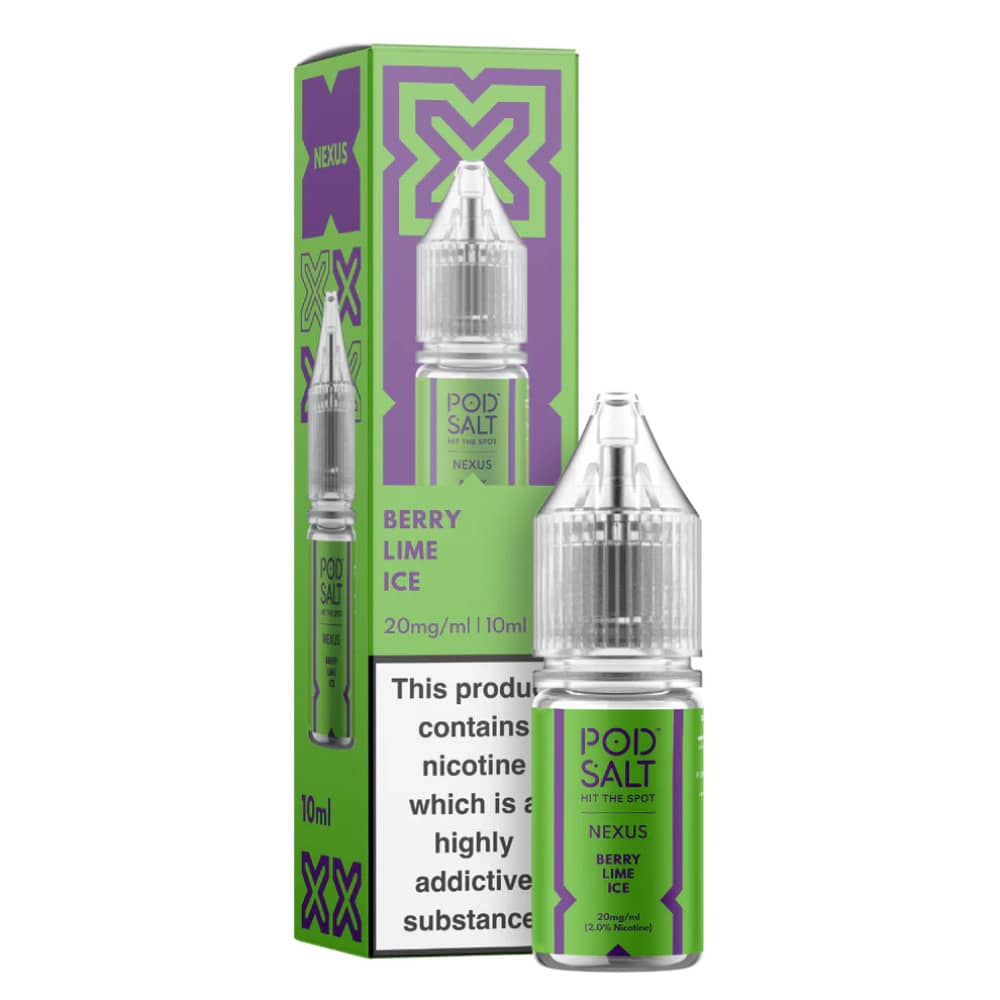 Pod Salt Nexus e liquids 10ml Berry Lime Ice 10mg