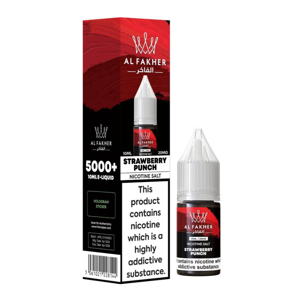 Al Fakher Nic Salts e liquids 10ml Strawberry Punch 10mg
