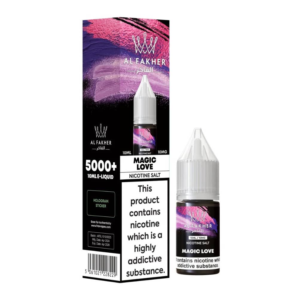 Al Fakher Nic Salts e liquids 10ml Magic Love 10mg
