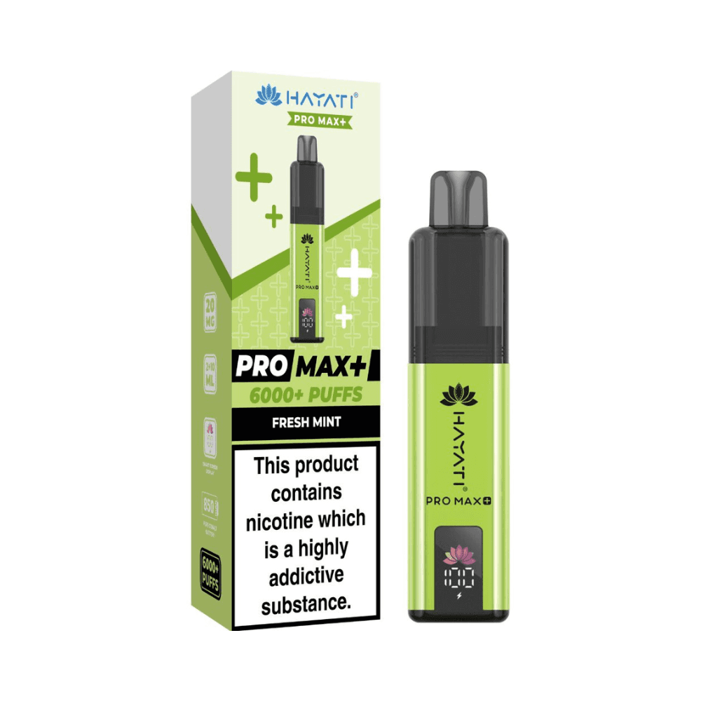 Hayati Pro Max Plus 6000 Prefilled Vape Kit Fresh Mint