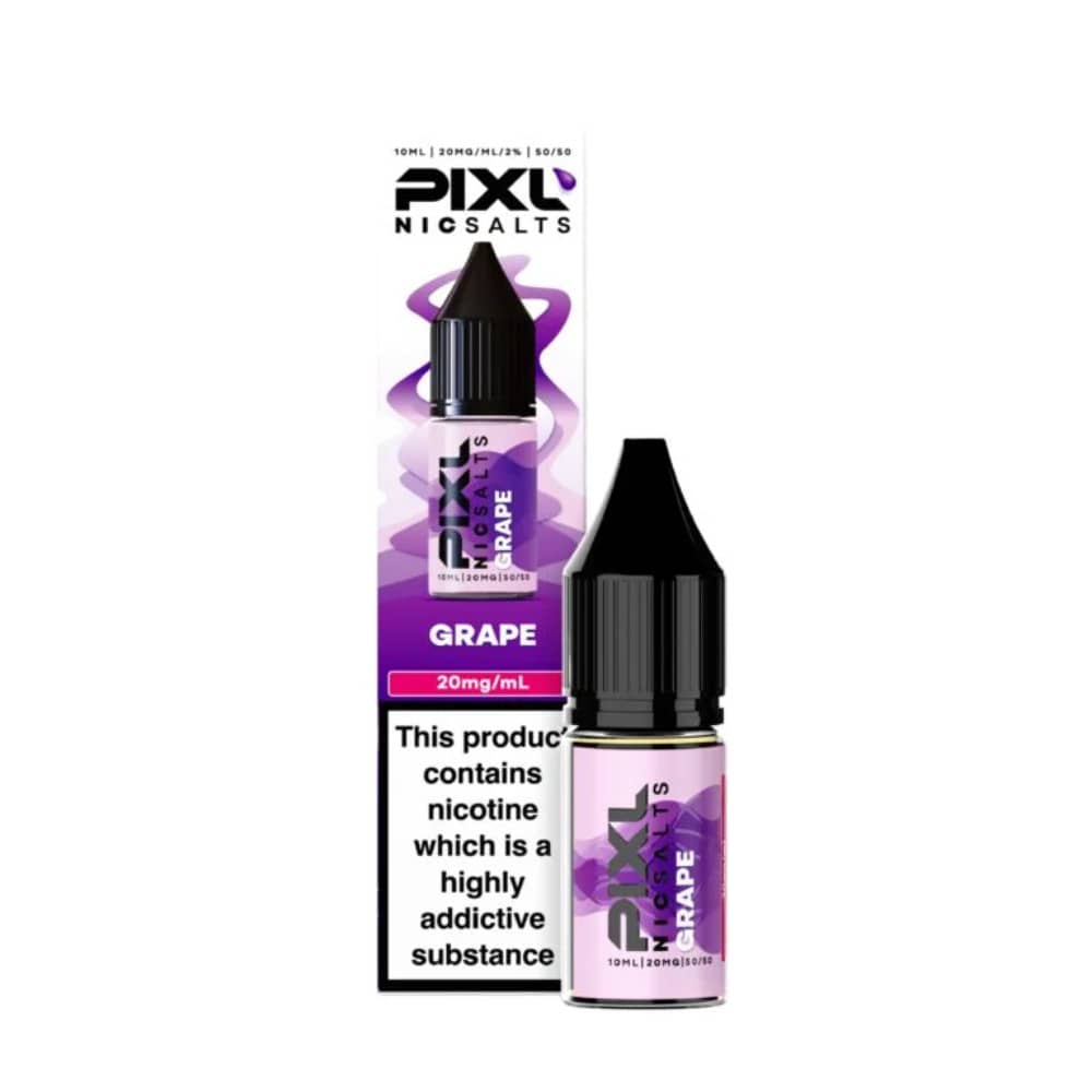 Pixl Nic Salts 10ml E liquids Grape 20mg