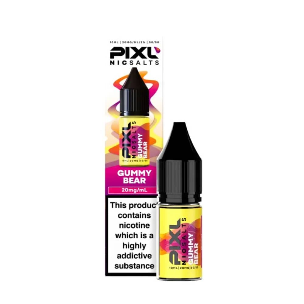 Pixl Nic Salts 10ml E liquids Gummy Bear 10mg