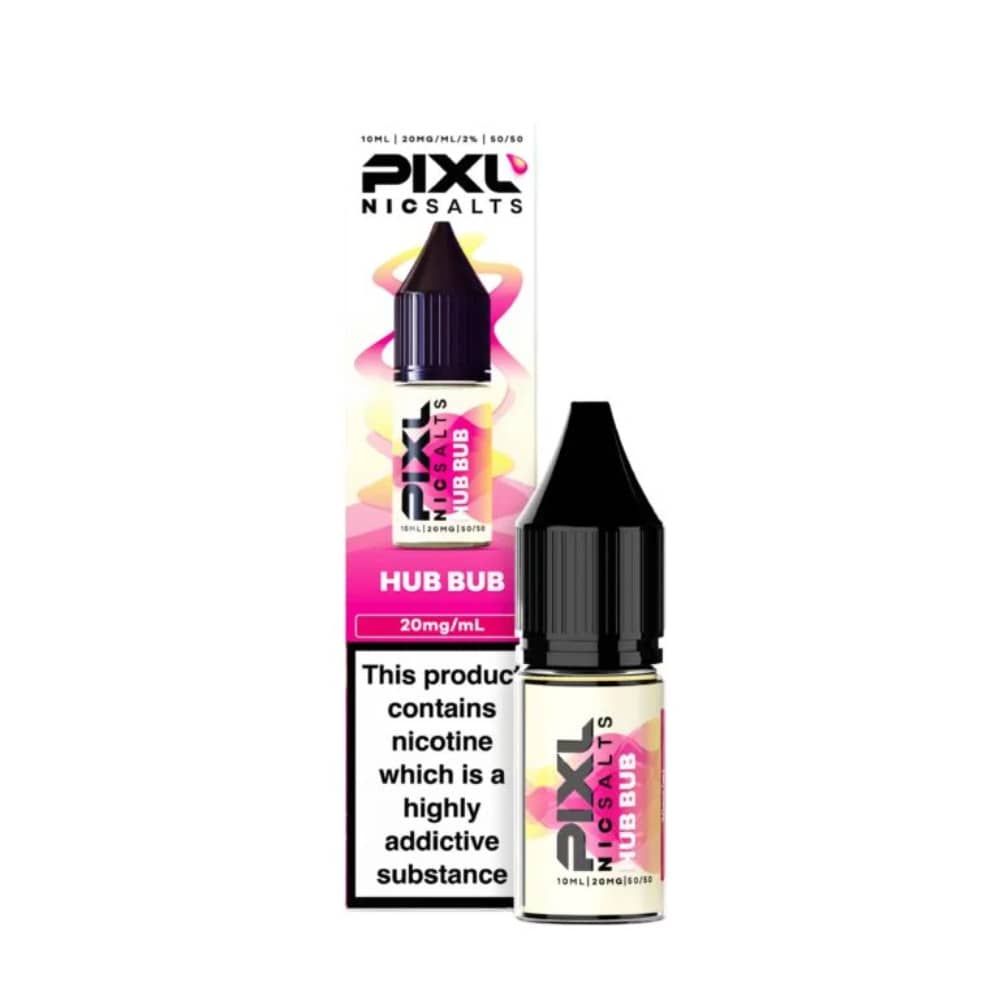 Pixl Nic Salts 10ml E liquids Hub Bub 20mg