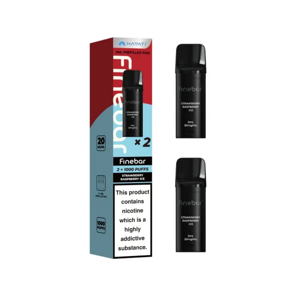 Hayati Finebar Prefilled Pods Strawberry Raspberry Ice